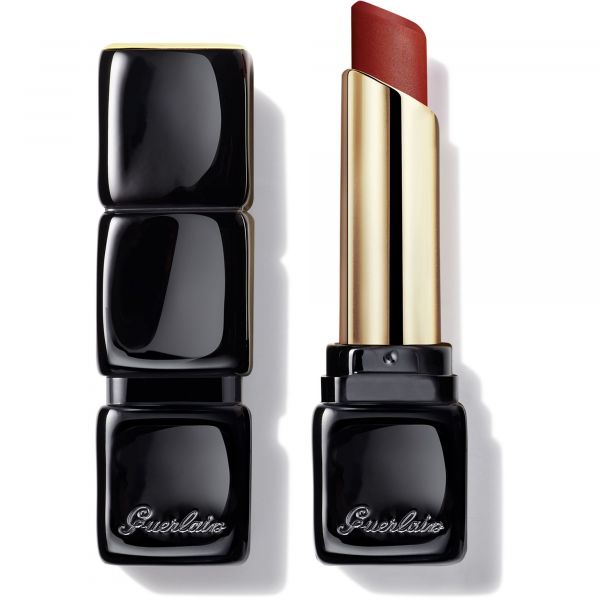 GUERLAIN KissKiss Tender Matte 16H noturība,augstas pigmentācijas samtaini matēta lūpu krāsa