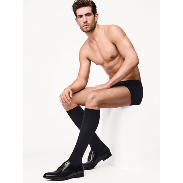 WOLFORD COTTON VELVET Vīriešu pusgaras zeķes