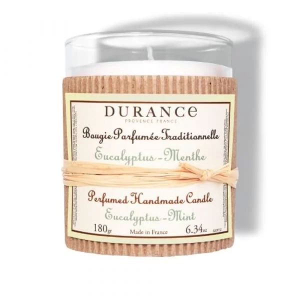 DURANCE PERFUMED HANDMADE CANDLE EUCALYPTUS-MINT Aromatizēta svece - roku darbs