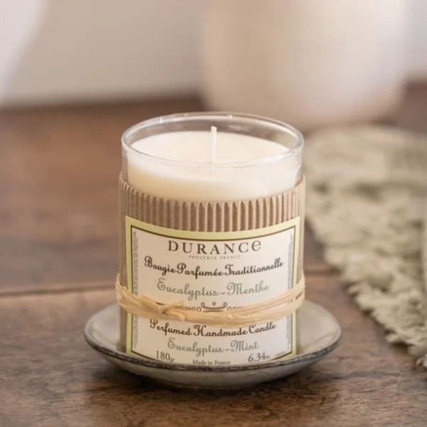 DURANCE PERFUMED HANDMADE CANDLE EUCALYPTUS-MINT Aromatizēta svece - roku darbs