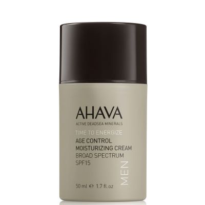 AHAVA Time to Energize Age Control Moisturizing Cream SPF15 Pretgrumbu krēms vīriešiem