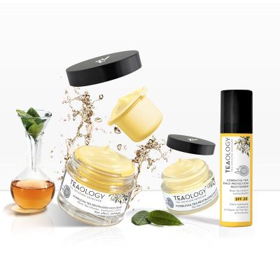 TEAOLOGY KOMBUCHA TEA PROTECTION MOISTURIZER SPF20 Dienas sejas krēms ar aizsardzību