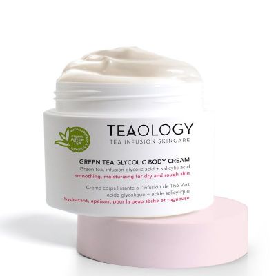 TEAOLOGY GREEN TEA GLYCOLIC BODY CREAM Mitrinošs ķermeņa krēms