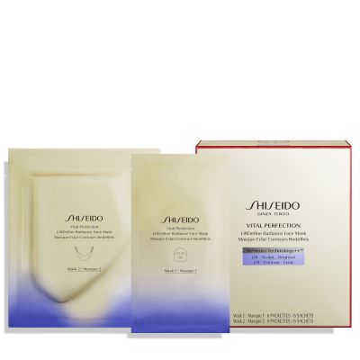 SHISEIDO Vital Perfection Lift Define Radiance Face Mask Sejas maska (6 gab.)