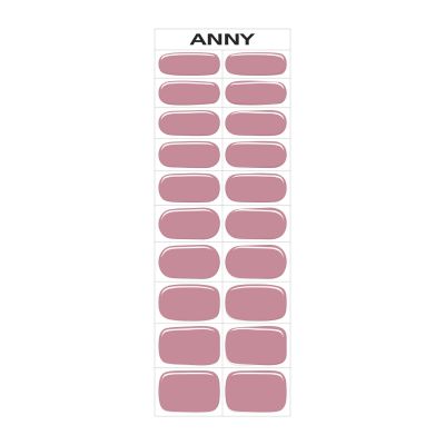 ANNY GEL NAIL STRIPS QUICK AND EASY GEL NAIL STRIPS 035