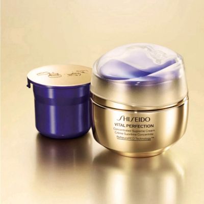 SHISEIDO VITAL PERFECTION Concentrated Supreme Cream Refill Atjaunojošs sejas krēms