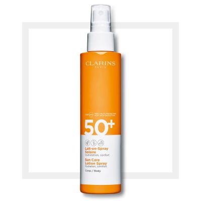 CLARINS Sun Care Lotion Spray For Body SPF 50 Izsmidzināms losjons saules aizsardzībai