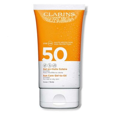 CLARINS Gel-Solar Body Oil SPF50  Saules aizsargželeja