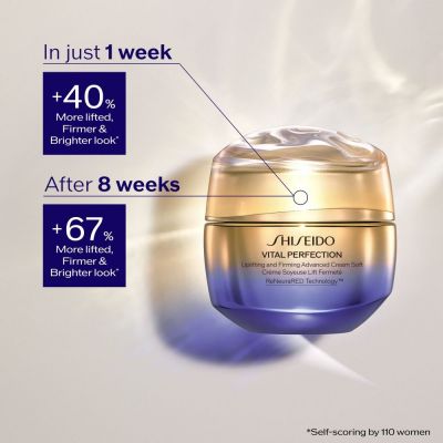 SHISEIDO Vital Perfection Uplifting and Firming Advanced Cream Soft Atjaunojošs sejas krēms