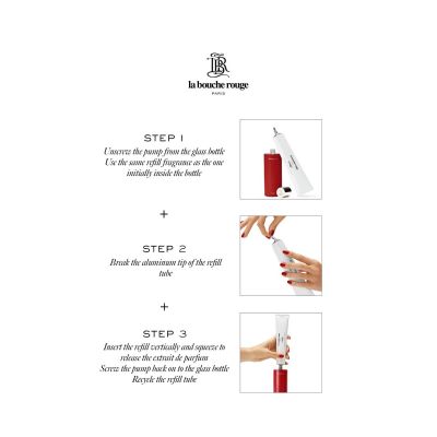 LA BOUCHE ROUGE ROSE THE REFILL - EXTRAIT DE PARFUM Izsmidzināms parfīms - uzpilde