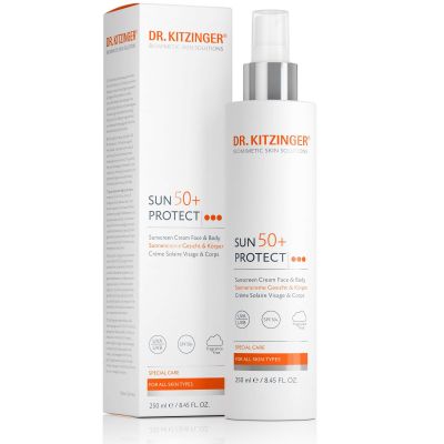 DR. KITZINGER® SUN 50+ PROTECT SUNSCREEN CREAM FACE&BODY Krēms saules aizsardzībai SPF 50