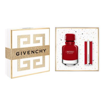 GIVENCHY  L'interdit EDP, Le Rouge Deep Velvet 37 lūpų dažai Dāvanu komplekts sievietēm