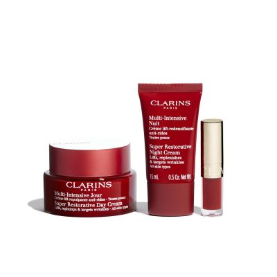 CLARINS MY ANTI-AGEING & DENSITY ESSENTIALS Sejas ādas kopšanas komplekts
