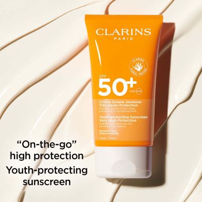 CLARINS Youth-protecting Sunscreen SPF50+ Krēms saules aizsardzībai