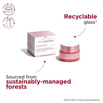CLARINS Multi-Active Line Smoothing All Skin Types Nakts sejas krēms