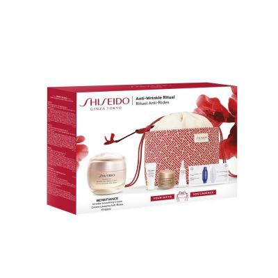 SHISEIDO BENEFIANCE WRINKLE SMOOTHING CREAM SET Sejas ādas kopšanas komplekts