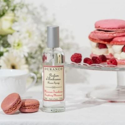 DURANCE ROOM SPRAY RASPBERRY MACAROON Izsmidzināmais mājas aromāts