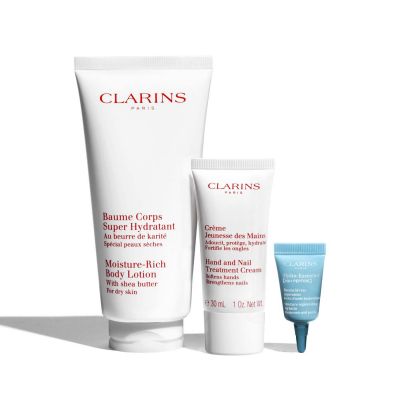 CLARINS BODY MOISTURISING ESSENTIALS Ķermeņa kopšanas komplekts