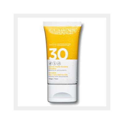 CLARINS Invisible Sun Care Gel-to-Oil For Face SPF 30 Saules aizsargželeja sejai