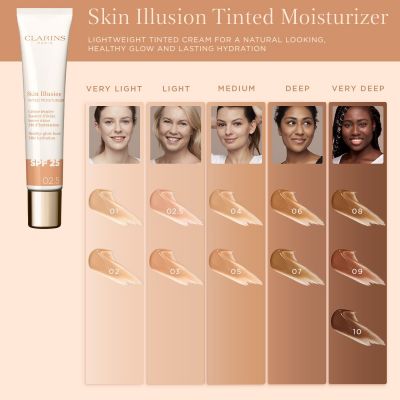 CLARINS Skin Illusion Tinted Moisturizer Sejas krēms ar toni