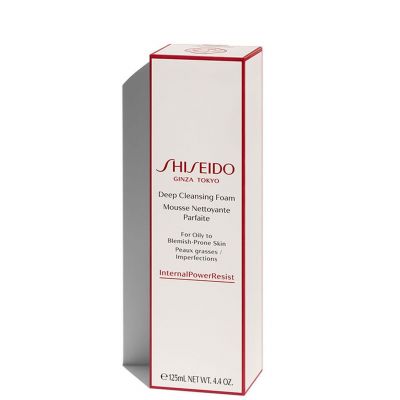 SHISEIDO Defend Preparation Deep Cleansing Foam Putojošs sejas attīrīšanas līdzeklis