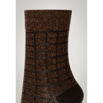 WOLFORD Shiny Grid Īsās zeķītes