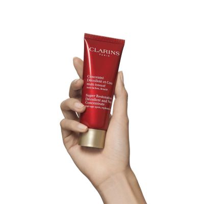 CLARINS Super Restorative Decollete and Neck Concentrate Nostiprinošs kakla un dekoltē krēms