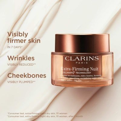 CLARINS Extra-Firming Night Cream Dry Skin Nakts sejas krēms