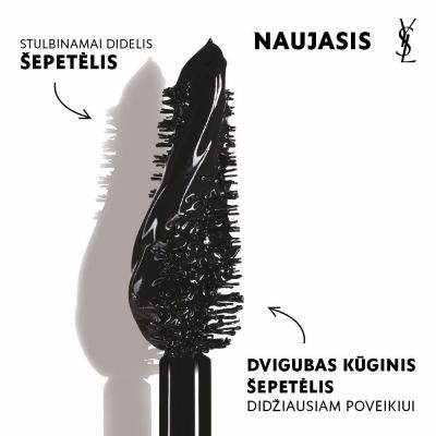 YVES SAINT LAURENT Lash Clash Mascara Apjomu palielinoša skropstu tuša
