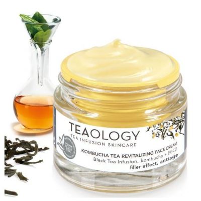 TEAOLOGY KOMBUCHA TEA REVITALIZING FACE CREAM Pretgrumbu sejas krēms