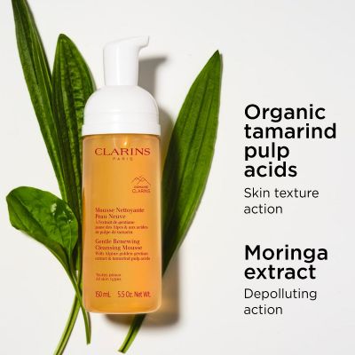 CLARINS Gentle Renewing Cleansing Mousse Foaming Texture Putojošs sejas attīrīšanas līdzeklis