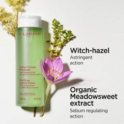 CLARINS Purifying Toning Lotion Oily to Combination Skin  Balansējošs losjons kombinētai un taukainai ādai