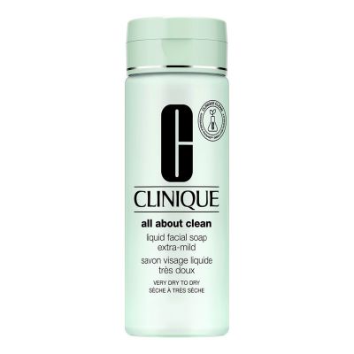 CLINIQUE All About Clean Liquid Facial Soap Extra Mild Attīrošas ziepes