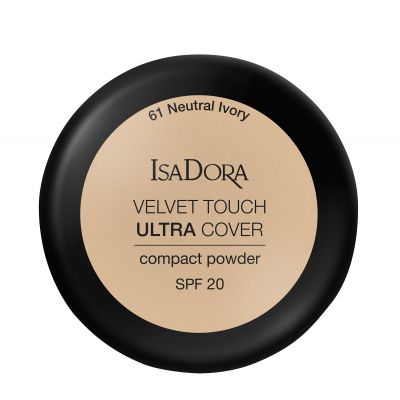 ISADORA Velvet Touch Ultra Cover SPF20 Kompaktais pūderis