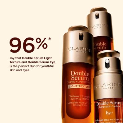 CLARINS Double Serum Light Texture Visaptverošs serums sejas ādai pret novecošanos