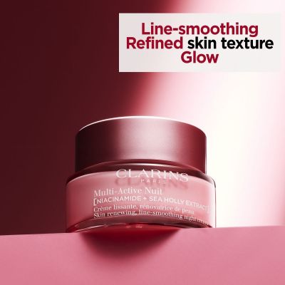 CLARINS Multi-Active Line Smoothing Dry Skin Nakts sejas krēms