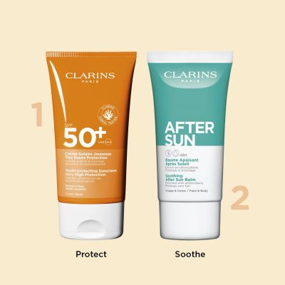 CLARINS Youth-protecting Sunscreen SPF50+ Krēms saules aizsardzībai