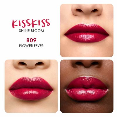 GUERLAIN KissKiss Shine Bloom Lūpu krāsa no 95% dabīgu sastāvdaļu 