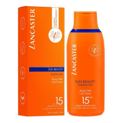 LANCASTER Sun Beauty Body Milk SPF15  Saules aizsargkrēms ķermenim